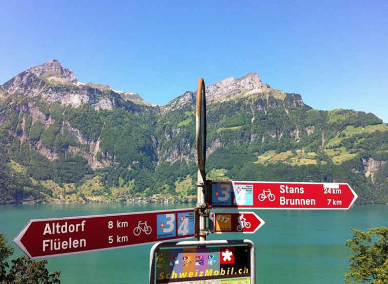 E-cykel genom Schweiz / schweiz
