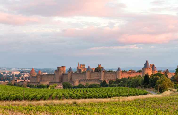 Verkennen van de wijnregio van de Languedoc in de Languedoc / Frankrijk