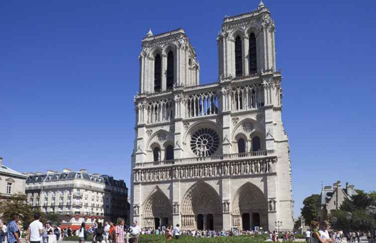 Aspetti accattivanti alla cattedrale di Notre Dame / Francia