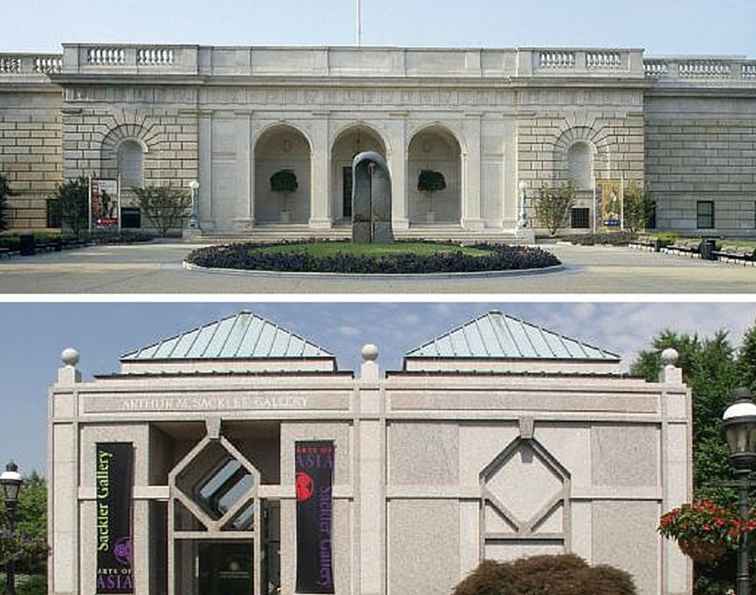 Freer und Sackler Galerien der Kunst in Washington DC / Washington, D.C.