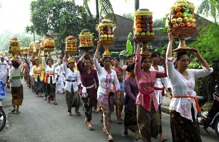 Galungan feiert den Sieg des Guten über das Böse in Bali / Indonesien