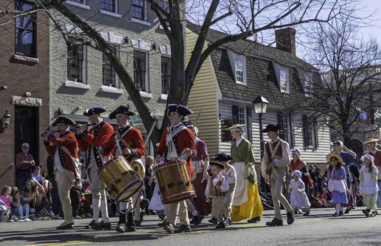 Parata di compleanno di George Washington 2018 ad Alexandria, in Virginia / Washington DC.