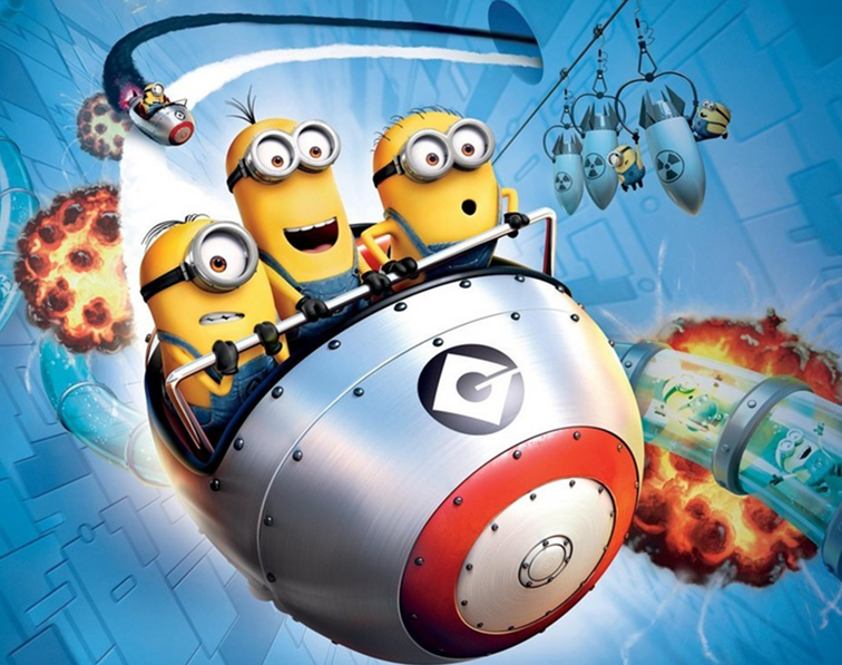 Laat Bonked on the Head van Minions los op Universal's Despicable Me Ride / Attractieparken