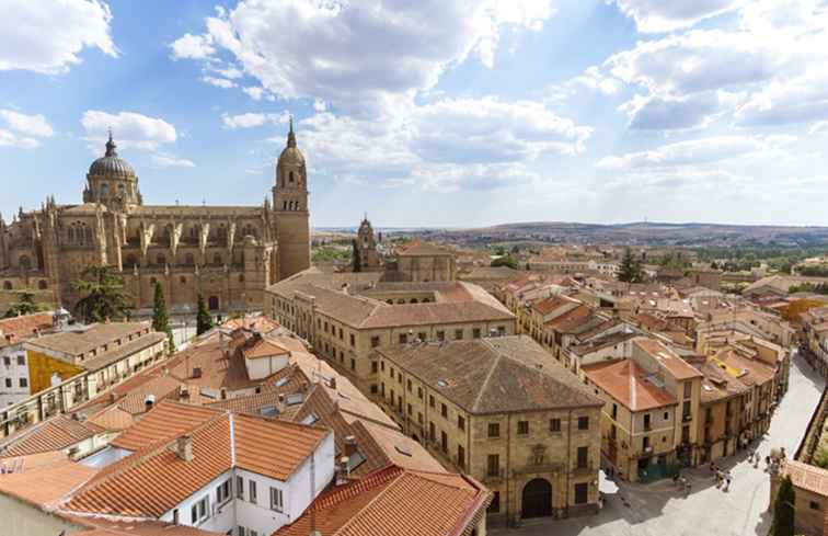 Arrivare da Salamanca, in Spagna, in Portogallo