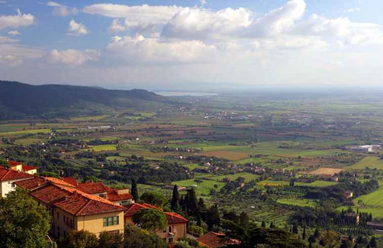 Guida per visitare la collina toscana Città di Cortona / Italia