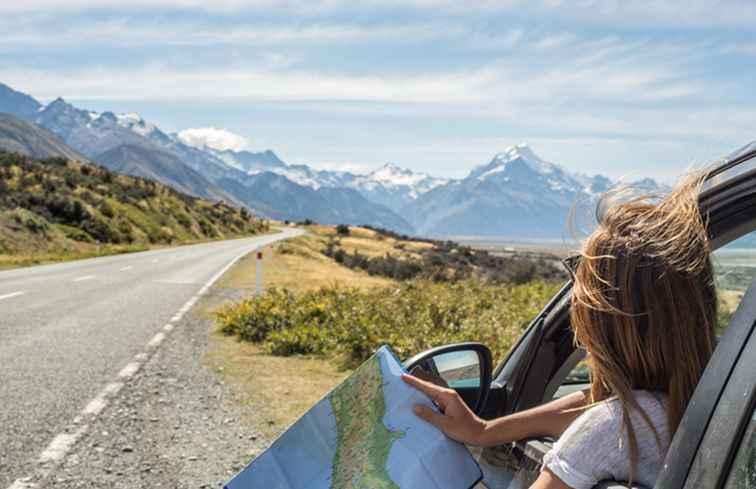 Auf halbem Weg zwischen wie Road Trip Stopover Spots finden / Tipps