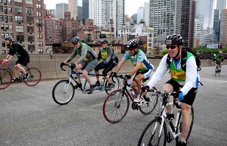 Comment obtenir une place dans le Five Boro Bike Tour à New York / New York