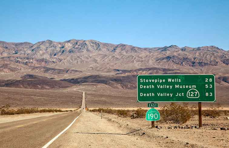 Hoe naar Death Valley te komen zonder op weg te vallen / Californië