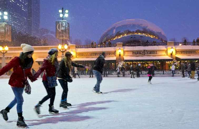 Hoe te schaatsen in Millennium Park / Illinois