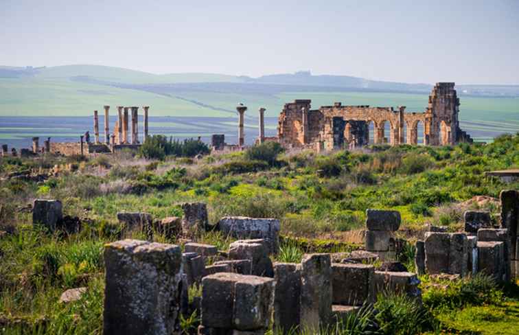 Wie man die antike römische Stadt Volubilis in Marokko besucht