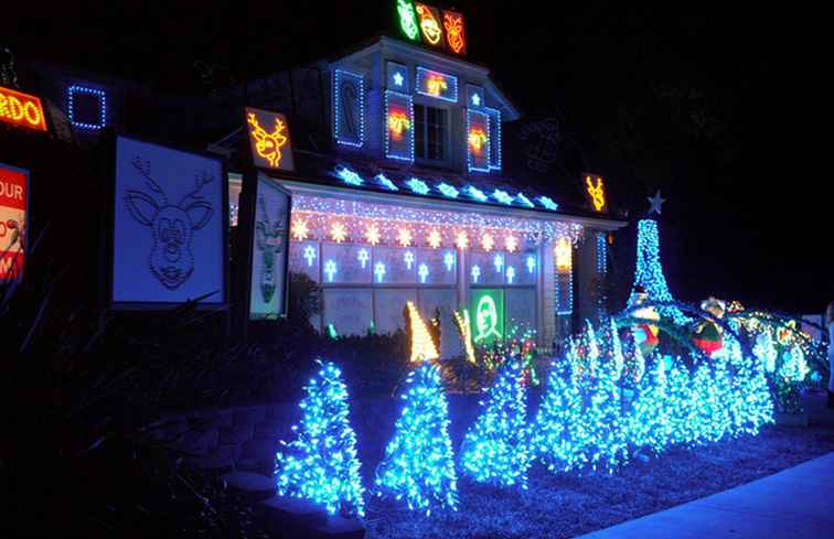 San Diego Holiday och Christmas Light Displays / kalifornien