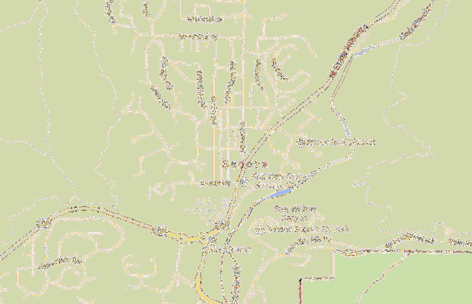 Mappa e indicazioni di Sedona / Arizona