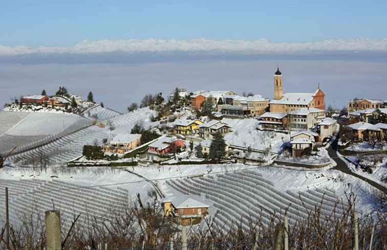 De stad Cuneo in Noordwest-Italië / Italië