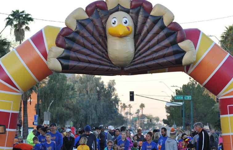 Turkije Trots loopt en loopt in Phoenix op Thanksgiving Day 2017 / Arizona