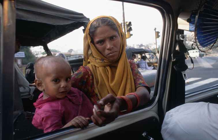 Mendigos y mendicidad de estafas en India / 