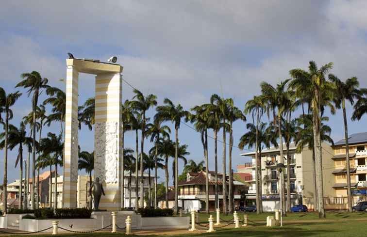 Cayenne, huvudstaden i Franska Guyana / Central & Sydamerika