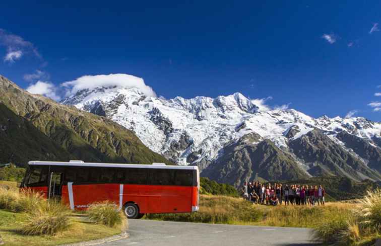 Goedkope bus en touringcars reizen in Nieuw-Zeeland