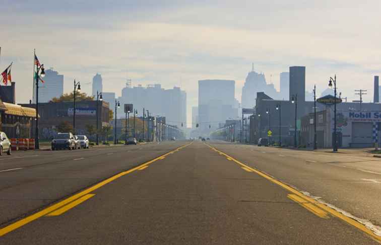 Fahrtstrecken von und nach Detroit und den wichtigsten Zielen / Michigan