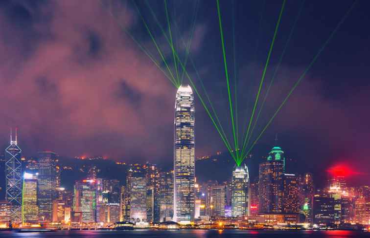 Spettacolo di Hong Kong Symphony of Lights / Hong Kong