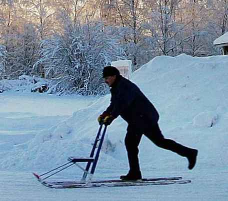 Kicksledding in Montreal Trottinettes des Neiges 2016 seizoen / Montreal