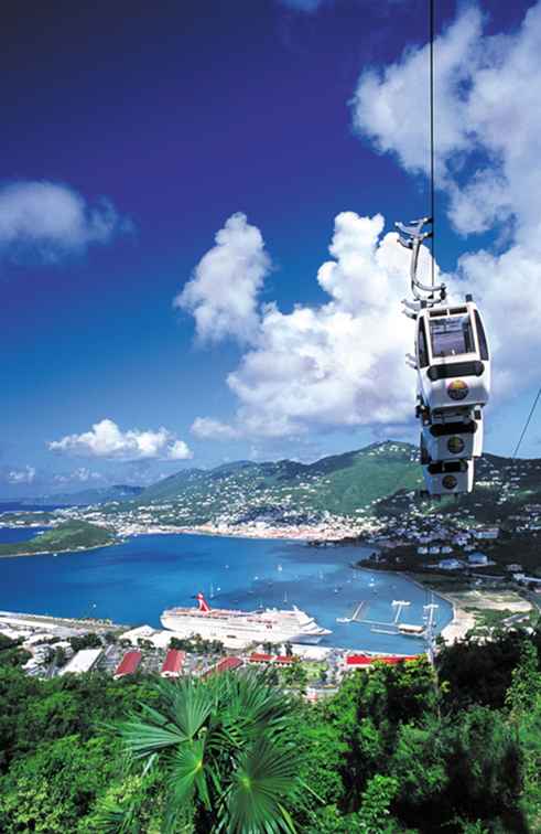 Paradise Point Skyride en St. Thomas, Islas Vírgenes de los Estados Unidos / 