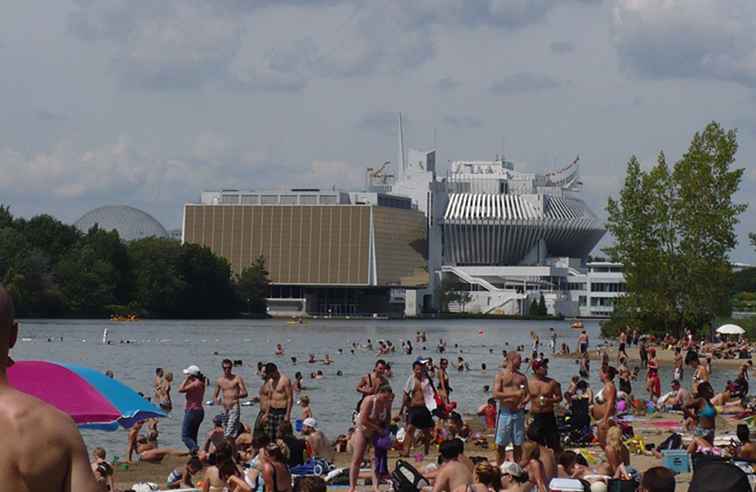 Plage du Parc Jean-Drapeau Una revisión de la playa de Montreal / Montreal