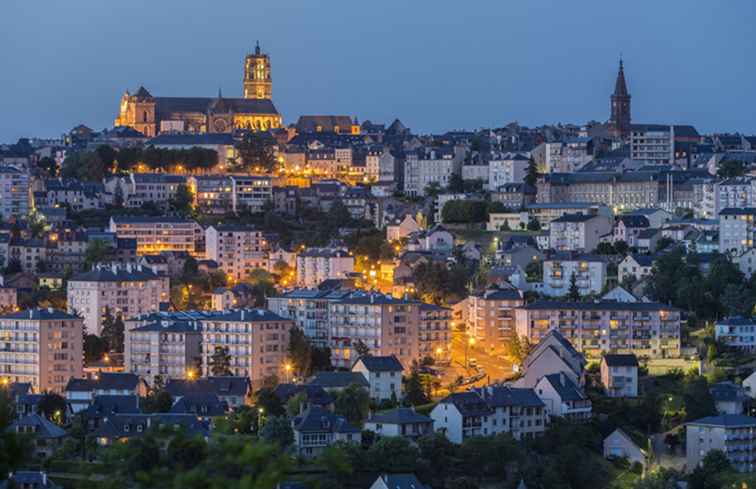 Rodez in het Centraal Massief van Frankrijk / Frankrijk