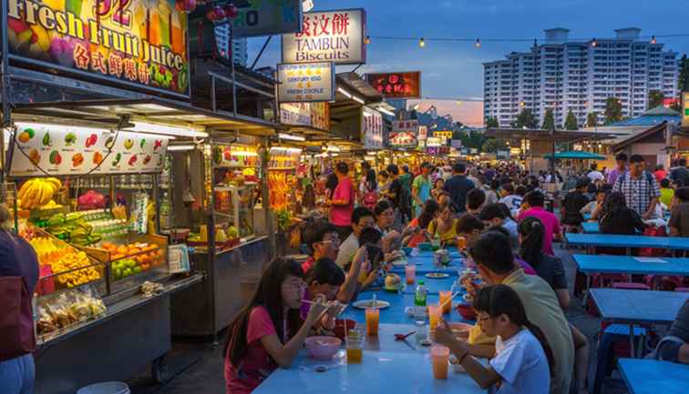 Comida callejera en Gurney Drive en Penang / Malasia