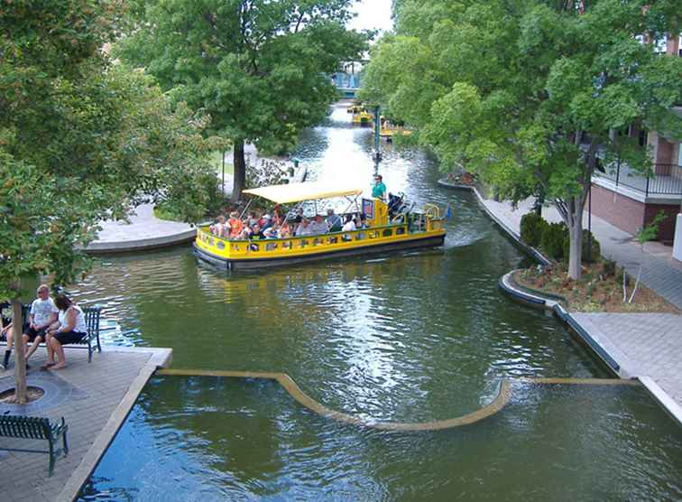 Der Bricktown-Kanal in Oklahoma City / Oklahoma