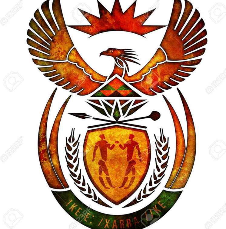 Das Design und die Symbolik des südafrikanischen Wappens / Südafrika