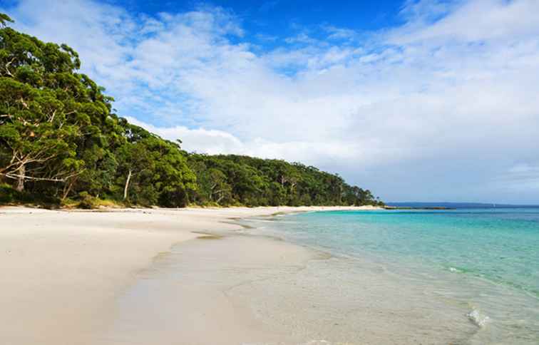 Les magnifiques plages de sable blanc de la baie de Jervis / Australie