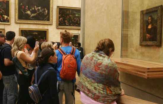 Touring Louvre med barn / frankrike