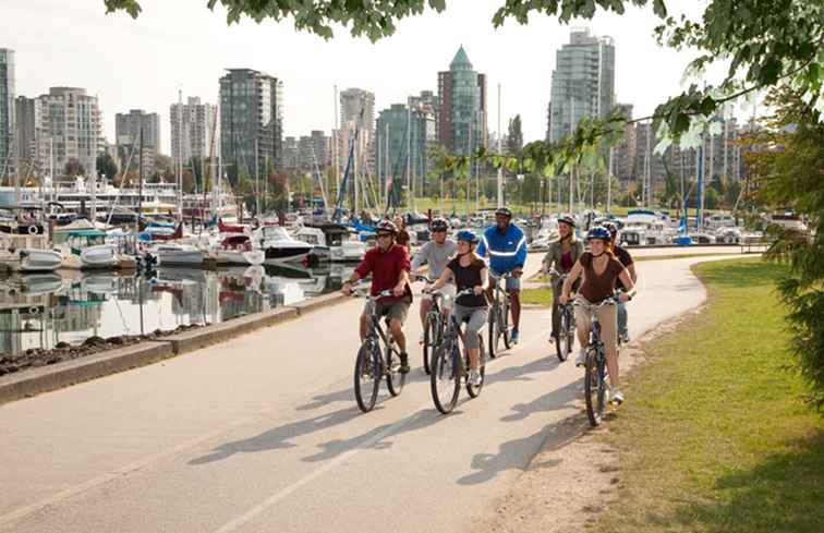 Promenader, Cykling & Rollerblading på Stanley Parks Seawall / Vancouver