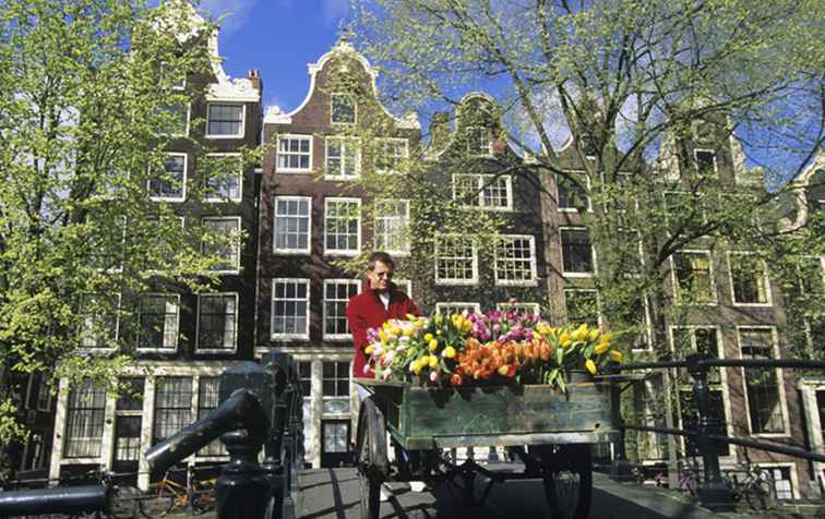 Una guida stagionale di un turista ad Amsterdam / Olanda