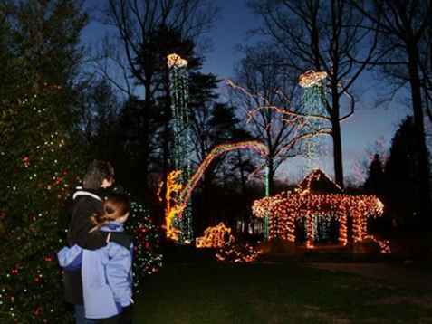 Brookside Gardens of Lights 2017 Kerstshow / Washington, D.C..