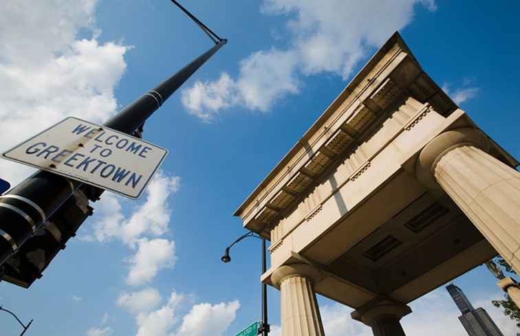 Greektown Neighborhood i Detroit / Michigan