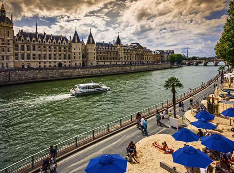 Sonne, Sand und Spaß in Paris Plages (Pop-Up-Strände) / Frankreich