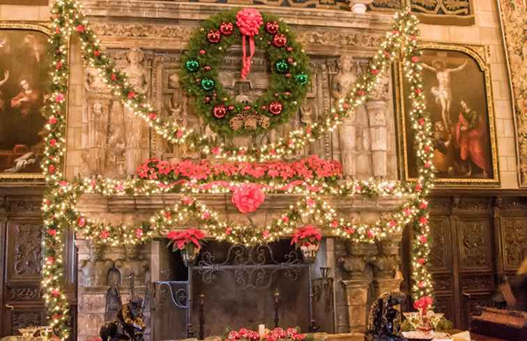 En guide till jul på Hearst Castle / kalifornien