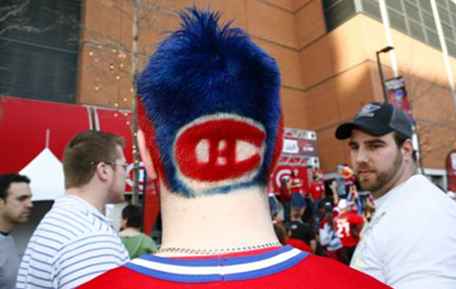 Canadiens-fans in actie / Montreal