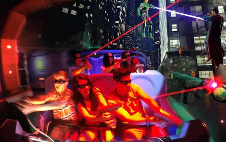 Justice League Battle for Metropolis Ride Review / Parc d'attractions