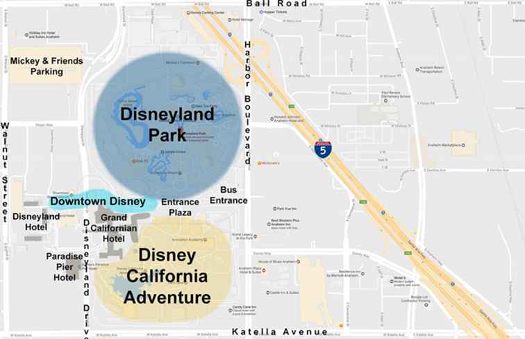 Kaarten van het Disneyland Resort / Californië