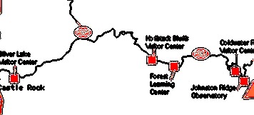 Centres d'accueil du mont St. Helens / Washington