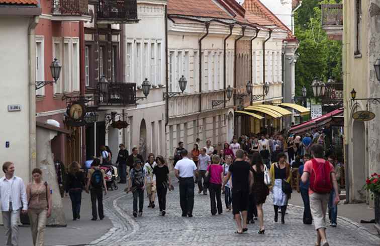 Einkaufen in der Altstadt von Vilnius