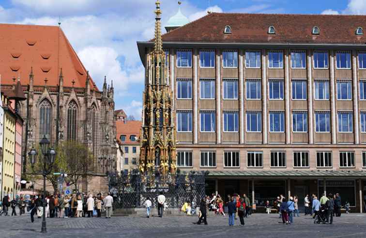 Statuen und Brunnen in Nürnberg / Deutschland