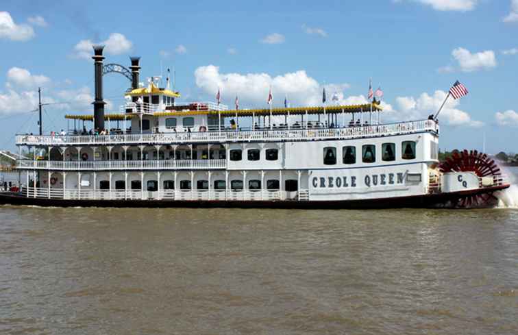Machen Sie eine Fahrt mit einem Riverboat auf dem Mississippi in New Orleans / Louisiana