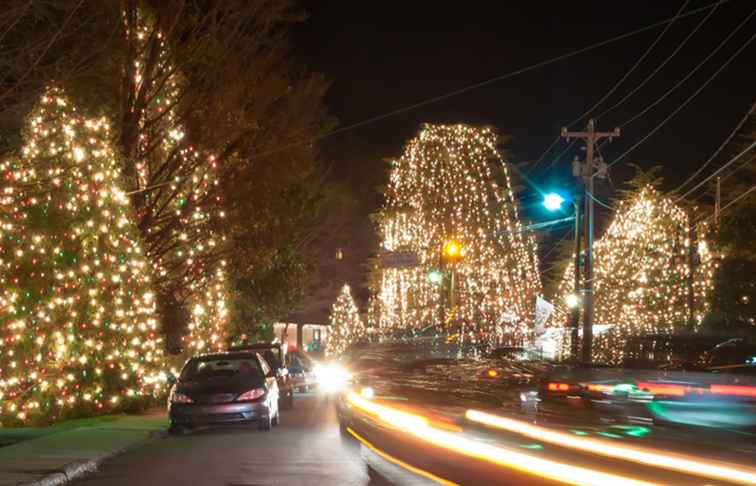 Où voir les lumières de vacances à Raleigh-Durham / Caroline du Nord