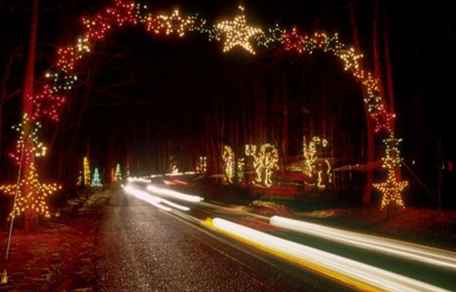 Winterfestival van de lichten Watkins Regional Park / Washington, D.C..