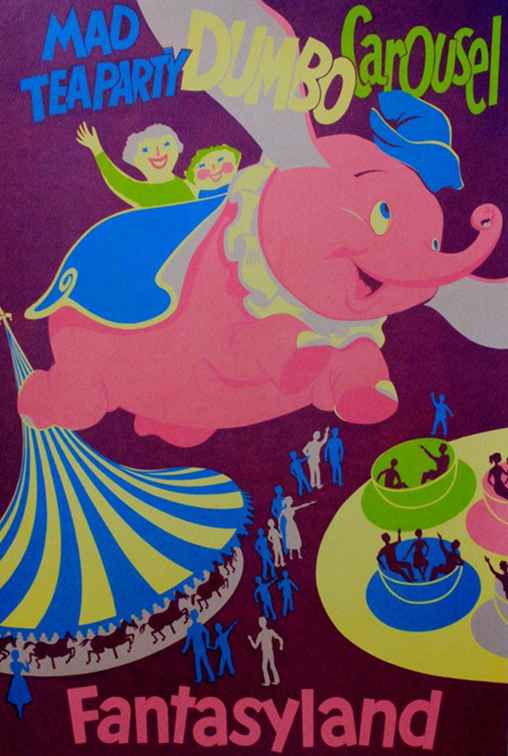 10 fantastici poster vintage Disneyland e Disney World / Parchi a tema