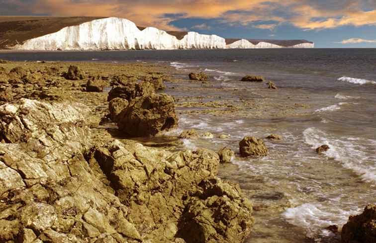 Meilleures vues de Beachy Head et The Seven Sisters Cliffs / Angleterre