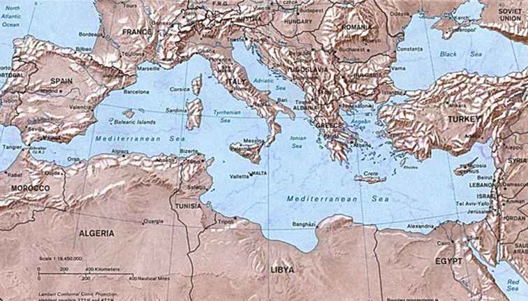 Mapas de cruceros mediterráneos